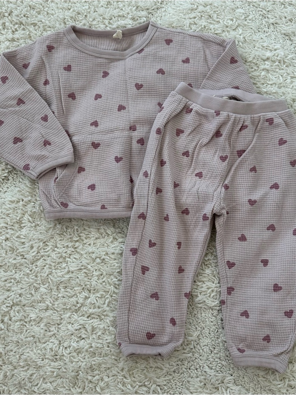 Quincy Mae Waffle Slouch Set